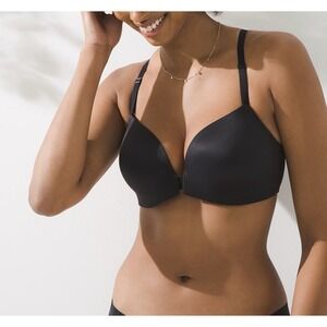 Soma Enbliss Front Close Bra 36 DDD Racerback  Adjustable Strap Black